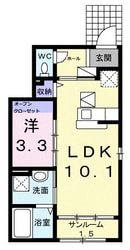 スカイコートの物件間取画像